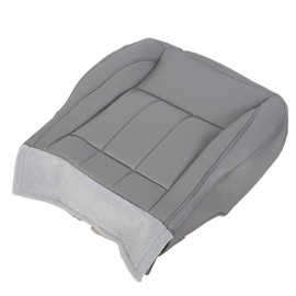 Kojem Driver Side Bottom Seat Cover Compatible with 2006-2009 Dodge Ram 1500 2500 3500 Laramie Synthetic Leather Seat Cushion Cloth Replacement Gray (ONLY for Pickup with Hard Plastic on Side)