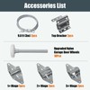 Luxbaro Garage Door Hardware Kit for 7' Height Garage Doors,