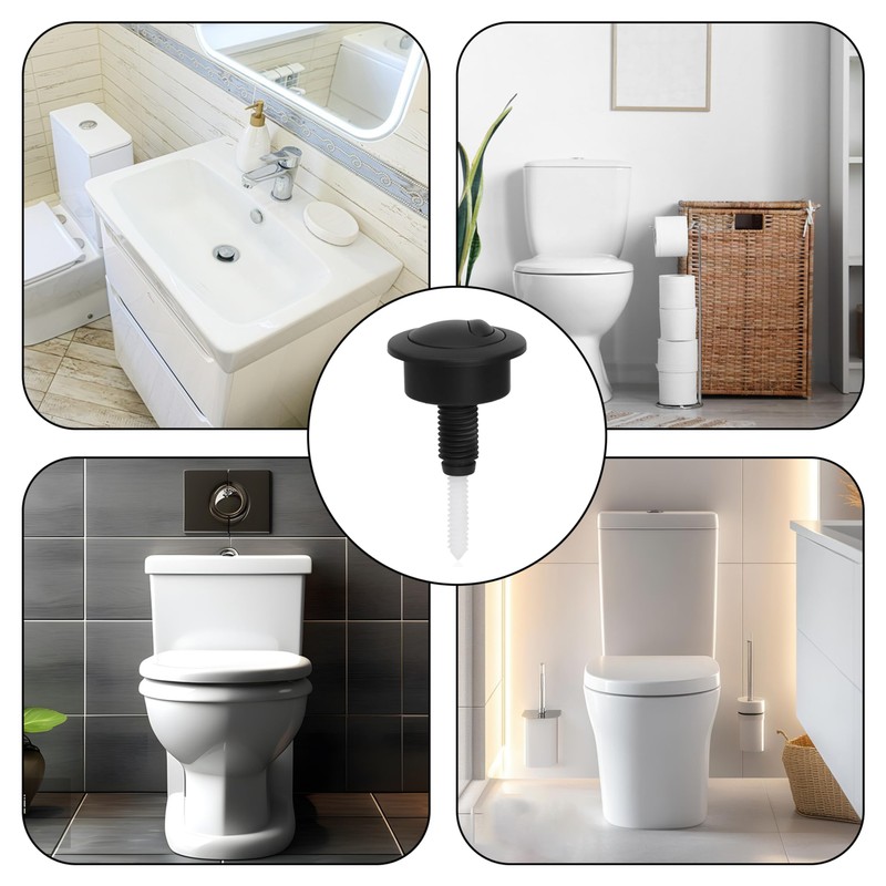 HAFRILY Toilet Flush Button Adjustable Toilet Push Button Flush Replacement,