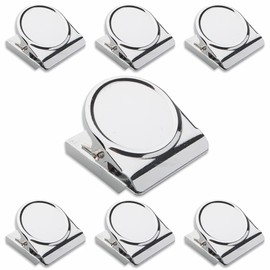 Antevia Magnetic Memo Clips, 7 Pieces, More Than 10 Models | Number of Clips: 7 Pieces | Material: Metal | Clips Color: Silver (Magnote Silver)