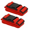 Pair Luggage Straps for Suitcases, Secure & Adjustable Luggage Straps,