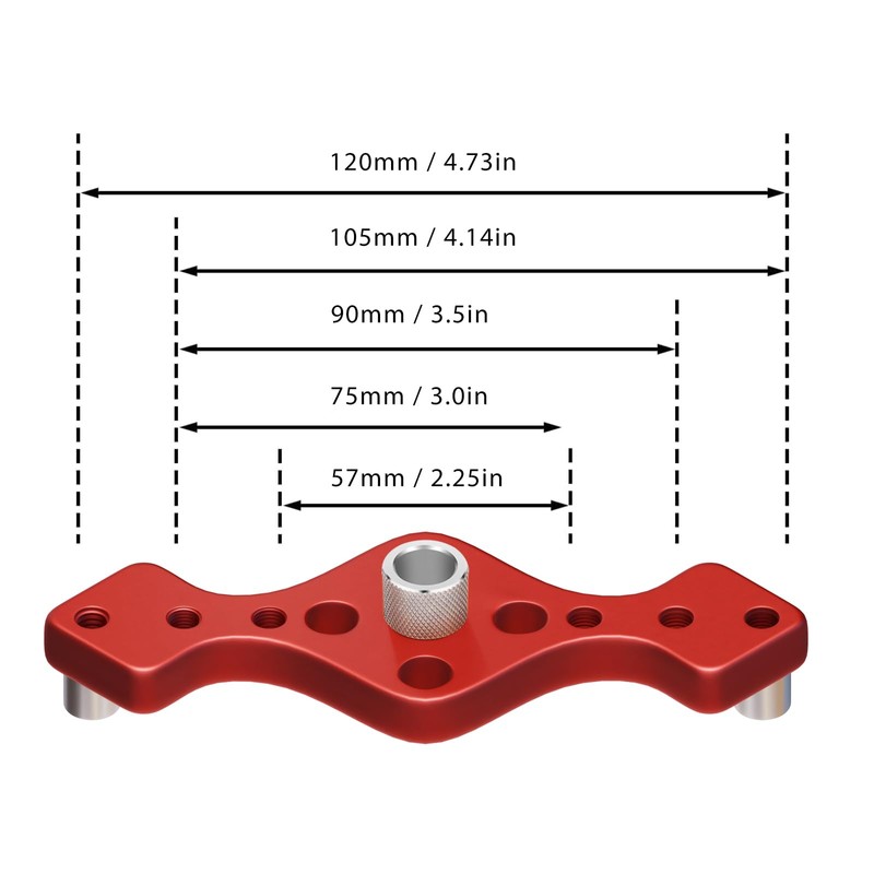 Dowel Jig Kit，Doweling Jig for Woodworking for Floating Shelf Bracket