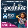Goodnites Girls' Nighttime Bedwetting Underwear, Size S/M (43-68 lbs), 14