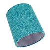 Modern and Sleek Teal Linen Fabric Small Cylindrical Lamp Shade