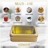 hadaaya Rectangular Tin With Clear Lid Gift box Multipurpose Kitchen
