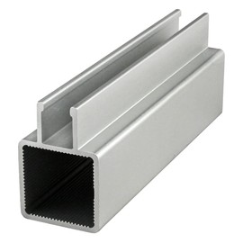 8020, 9025, 1 Inch x 1 Inch 1"x1" Aluminum Quick Frame with Double Flanges QF Tube Profile Grooved Interior Square Tube Frame 80/20 (Clear Anodize, 89" Long)