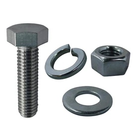 DAIDOHANT 10185737 Hex Bolt Half Screw [Stainless Steel/SUS304] (Nominal Diameter d) 0.4 x Length L1 2.0 inches (50 mm) (Quantity: 2)