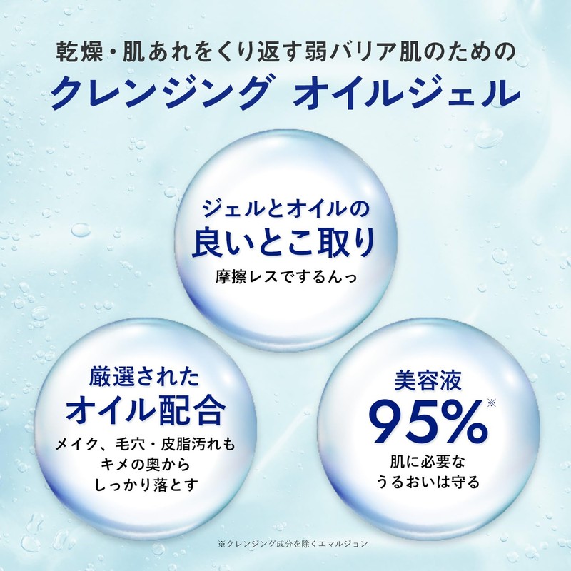 Exbalia Moist Cleansing Oil Gel 4.4 oz (125 g), Cleansing
