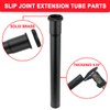 1-1/4 O.D x 12" Brass Slip Joint Extension Tube, Heavy