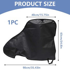 Universal Waterproof Caravan Hitch Cover, Heavy Duty Tow Hitch Cover with Adjustable Strap, Caravan Drawbar Trailer Protector, All-Weather Waterproof Tow Bar Cover for Campervan and Trailer (Black)