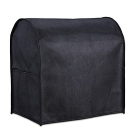 kwmobile Cover Compatible with KitchenAid 4,3-4,8 Litre - 4in1 Plastic Case w/ 3 Pockets for Accessories- Black