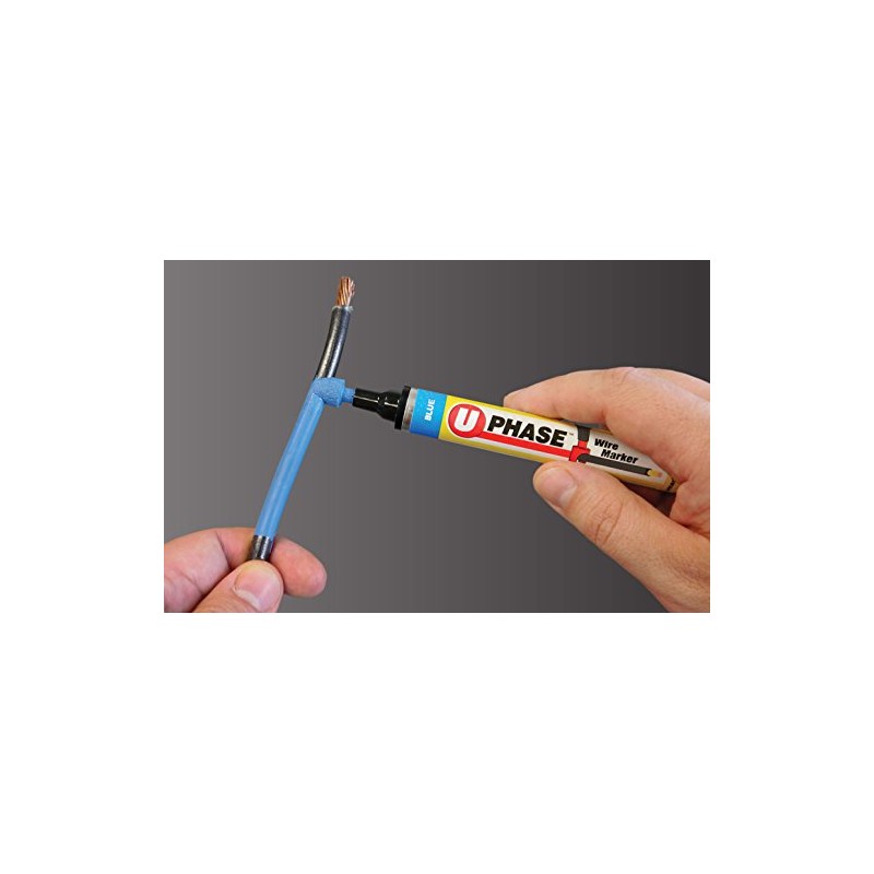 U-Mark U-Phase® Wire Marker Single Phase Set Blue/Red/White/Green (Pack of