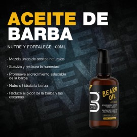 Aceite Barba Level Beard Oil Suaviza Fortalece 100ml Cítrica