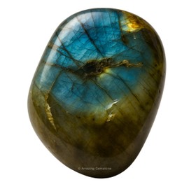 Amazing Gemstone Labradorite Crystals and Healing Stones Tumbled - 1 oz Labradorite Stone Gem Stones, Natural Healing Stones for Energy Balance, Stress Relief - Premium Polished Gems Rocks