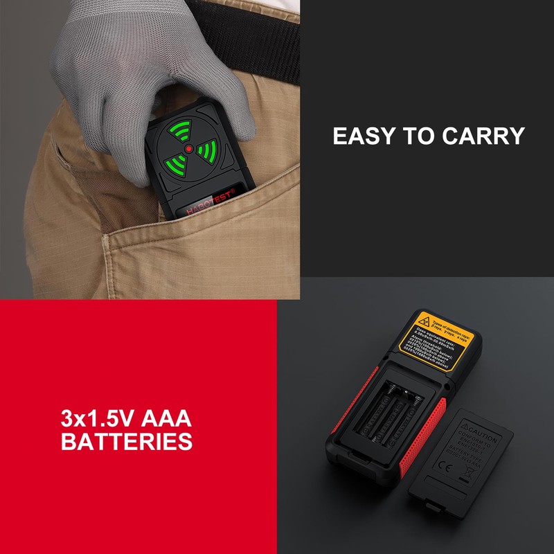 Geiger Counter Intendvision Nuclear Radiation Detector - Portable Radiation Dosimeter