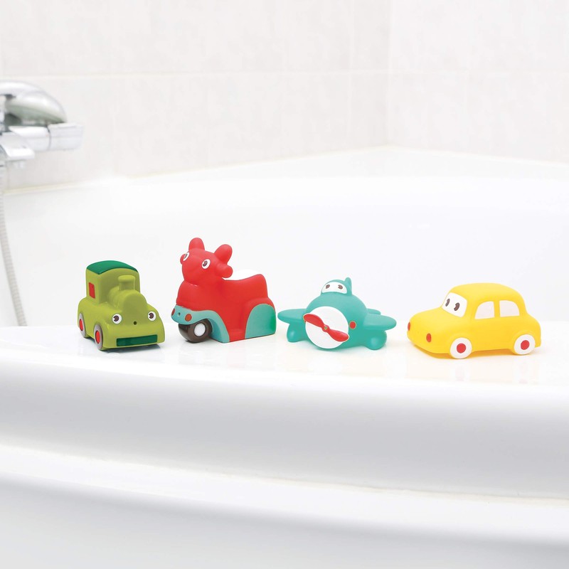 LUDI - Badespielzeug - Thema "Transport" - Kleinwagen zum Baden