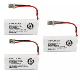 Kastar 3-Pack Ni-MH Battery for Uniden BT-1008 BT-1016 BT-1019 BT-1021 BT-1025