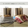 Ikehiko #5097379 Kotatsu Futon Cover, Rectangular, Koyomi, Approx. 85.6 x