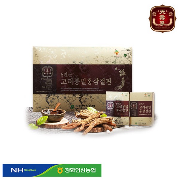 [On Sale] Ganghwa 6-year-old Bongmil red ginseng slices 800g (20g x 10 packs, 4 boxes)