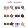 HAKATA NO MORI LEATHER Slim Wallet, Women's, Men's, Bi-Fold, Thin,