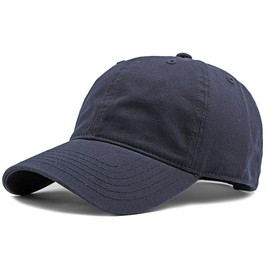 BABAHU Men and Women Baseball Cap Plain Blank Adjustable Classic Baseball Hat Cap 100% Cotton Golf Dad Hat (CA/US, Alpha, One Size, A-Navy)