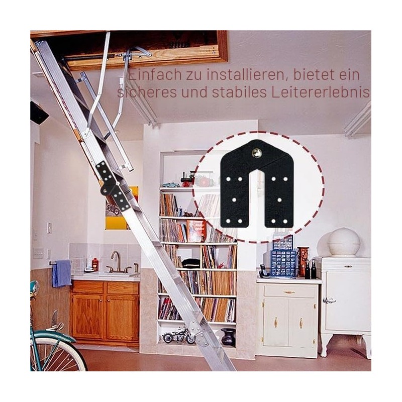 2 Pieces Loft Ladder Pull Down Hinges Suitable for Restoration