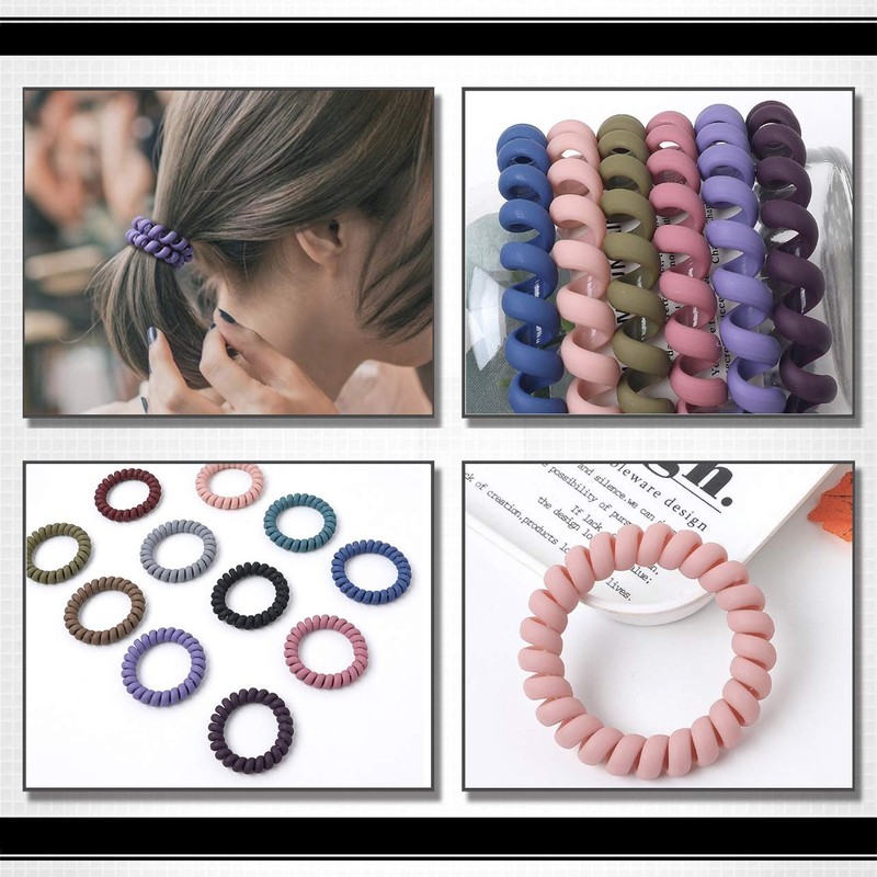 WHITE FANG ZA060 Hair Rubber Twist Adult Stylish Cute Hair