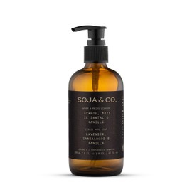 SOJA&CO. Liquid Hand Soap – Lavender, Sandalwood & Vanilla | Calming Aromatherapy Cleanser | Vegan & Phthalate-Free | For All Skin Types | Made in Canada