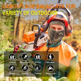 XY3545HS Camo Balaclava Face Mask for Man and Women-Hunting，Skiing，Motorcycle Windproof，UV Protection&Military Training