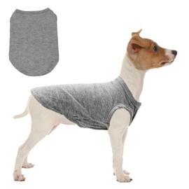 Puppy T-Shirt Vest, Puppy Summer Cool Vest, Pets T-Shirt for Summer, Plain Dog T-Shirts Clothing, Dog Shirt for Small Dogs, Size M, Suitable for Dogs from 2.5-3.5 kg