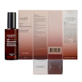 Sérum Antiedad Rejuvenecimiento Celular Mito-On, 50Ml1.69 Fl.Oz  10 Niacinamida, Vitamina B3 Y Antioxidantes, Centella  Egf Para Antienvejecimiento,  