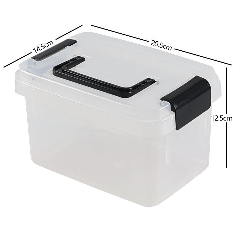 Ikando Set of 4 Mini Storage Box with Lid, 2
