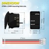Joinfworld Marine Rocker Switch 12V 24V Lighted Rocker Switch 12