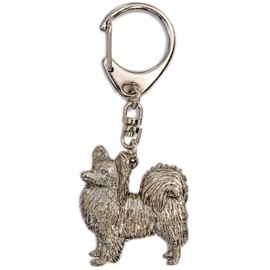 Papillon Made in U.K Artistic Style Dog Key Ring Collection