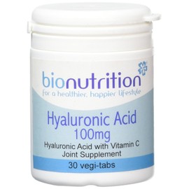 Bio Nutrition Hyaluronic Acid 100mg - Joint & Skincare Supplement - 30 vegi-tabs