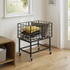WOWLIVE Rolling Laundry Hamper with Wheels, 80L Heavy Duty Laundry