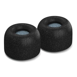 Comply Ultra Premium Memory Foam Earphone Tips Jaybird X4, Noise Reducing Replacement Earbud Tips, Comfortable Secure Fit Workouts (Large, 3 Pairs), Black