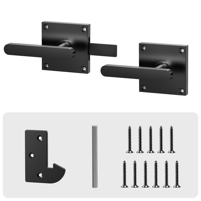 Double Side Gate Latch, Heavy Duty Gate Latch for Wooden