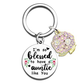 Auntie Keychain Auntie Christmas Gifts From Niece Nephew Best Aunt Ever Gift Birthday Valentine’s Day Christmas Gift Idea Aunts Keychain For Women Tia Promoted To Aunts Stocking Stuffers for Women