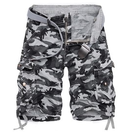 AOYOG Men's Camo Cargo Shorts Cotton