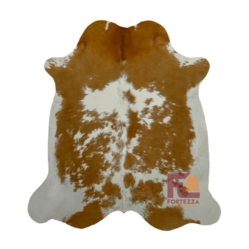 Fortezzaoutlet Cowhide Rug Chromatic Brown and White | Premium Quality