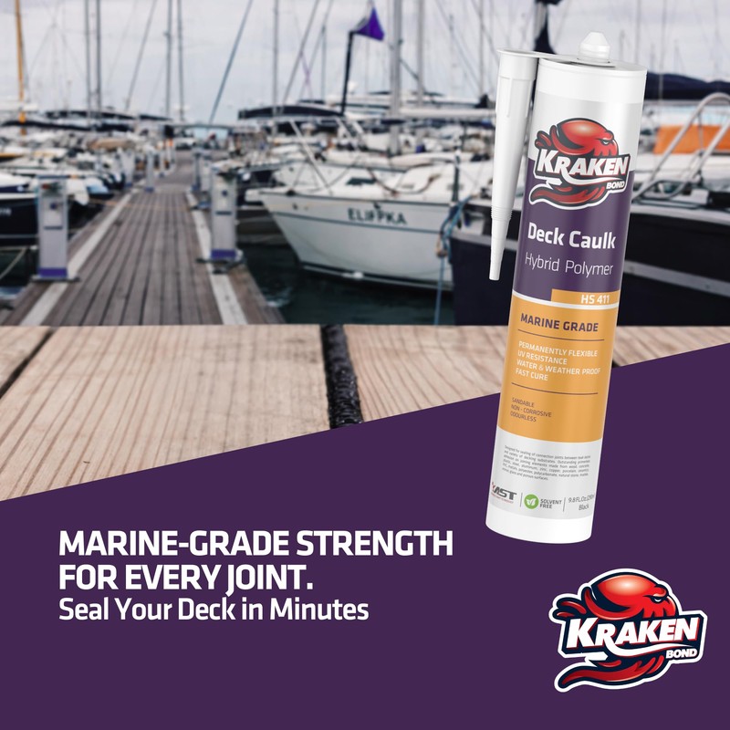 Kraken Bond Black Marine Sealant 5200 - (2x9.8 Fl. Oz)