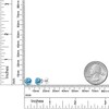 Gem Stone King 3.1 Cttw Aretes de Plata de Ley