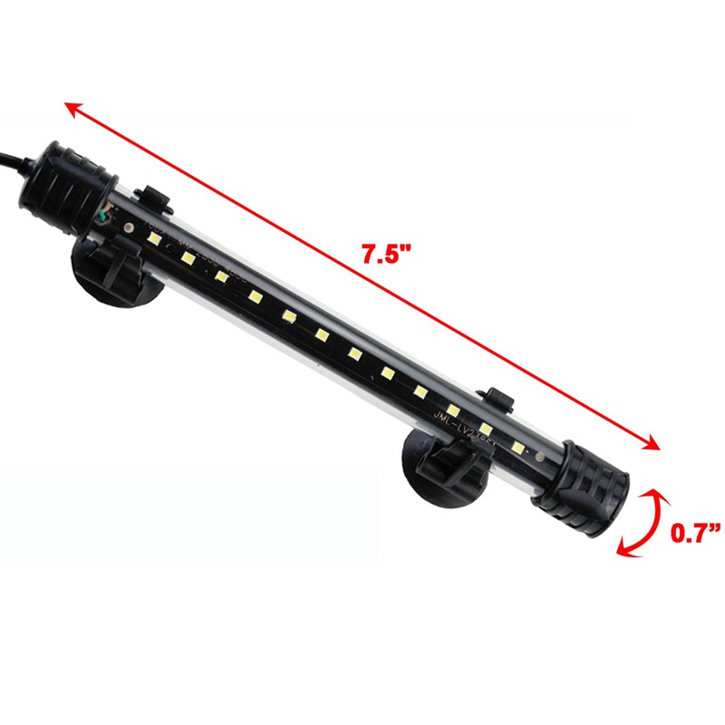 AQUANEAT Aquarium LED Submersible Light 7.5 Inch Underwater Fish Tank