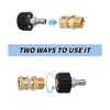 2Pair Pressure Washer Adapter Set, M22-14mm to 1/4'' Quick Connect