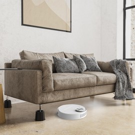 VANITURE 4 inch Bed Risers Heavy Duty, Adjustable Furniture Risers for Bed, Sofa, Table, Chair, Support up to 1500 Lbs (Set of 9, Black)