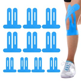 EsiFare 膝 テーピング テープ 10枚セット テーピング用品 伸縮 耐汗 防水 剥離防止 使用便利 太もも スポーツテープ