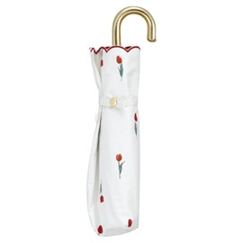 Wpc. 801-12139-102 Parasol Folding Umbrella, Light Filtering Petite Tulip, Mini Off, 100% Light Protection, UPF50+, Sun or Rain, 19.7 inches (50 cm), Women's Floral Pattern, Stylish, Cute,