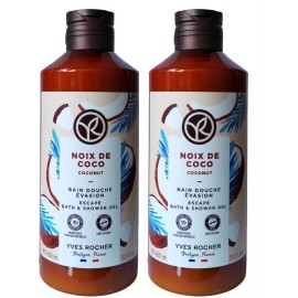 Yves Rocher Maxi Gel De Ducha Corporal Yves Rocher Noix De Coco *2piezas
