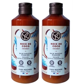 Yves Rocher Maxi Gel De Ducha Corporal Yves Rocher Noix De Coco *2piezas